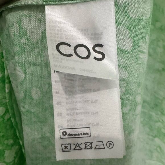 NEW COS OVERSIZED GATHERED MAXI DRESS in Green - Picture 10 of 13